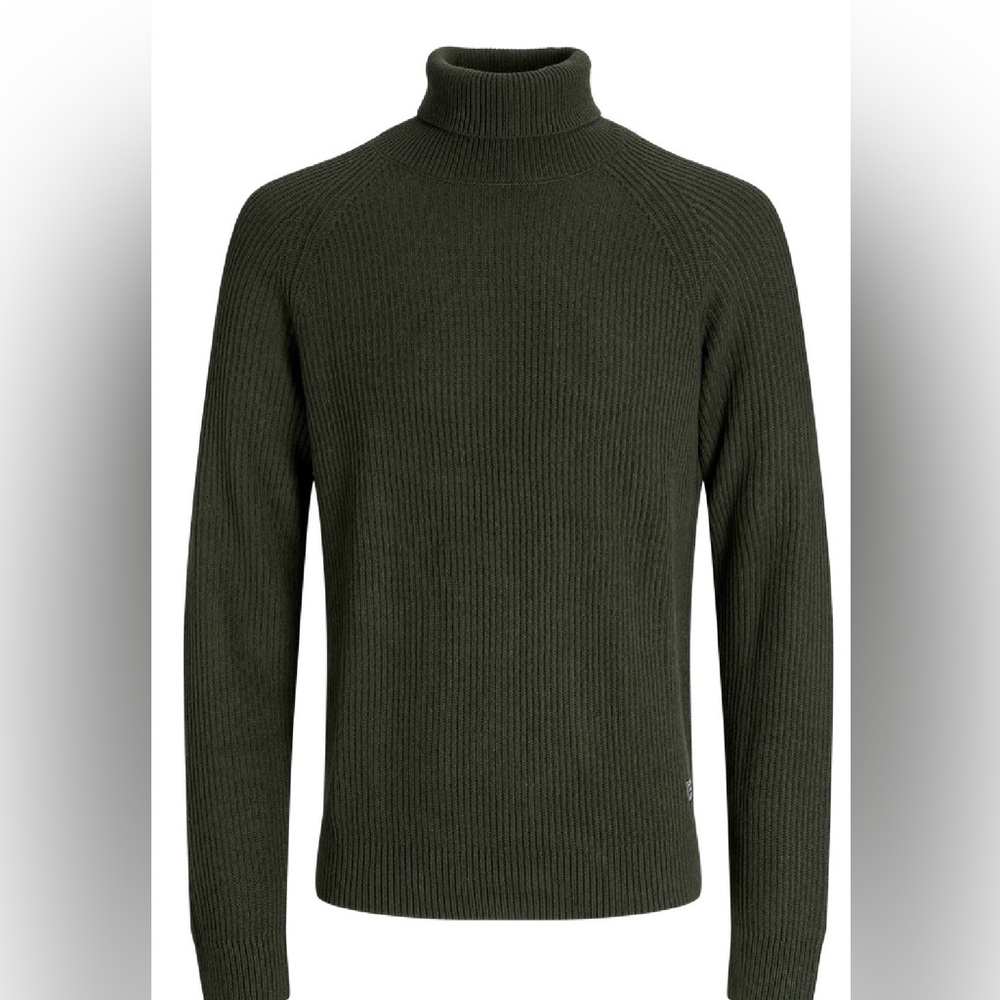 Jack & Jones Dark Green Turtleneck Sweater